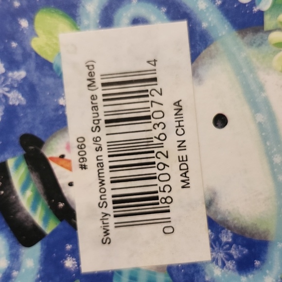 NWOT Swirly Snowman Stacking Holiday Cardboard Boxes - Picture 4 of 16